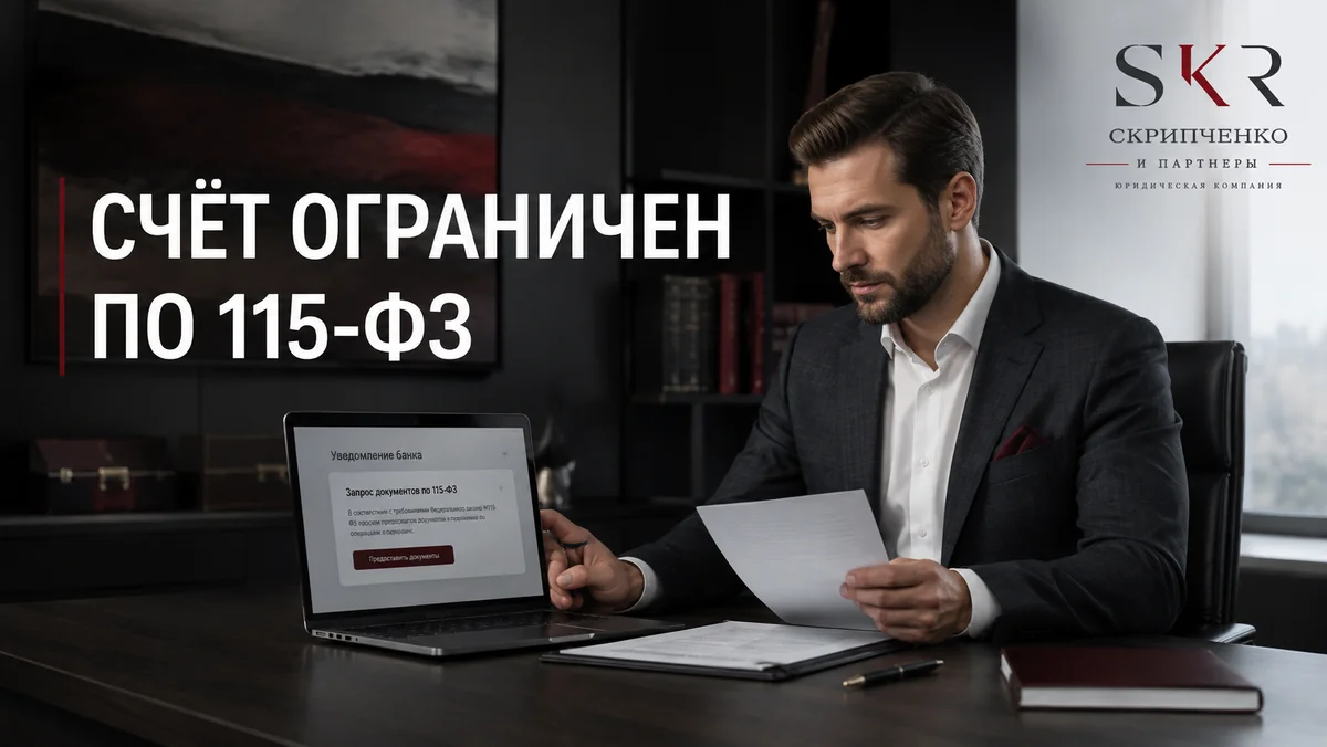 Блокировка счёта по 115-ФЗ: пошаговый алгоритм.